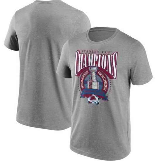 Men Colorado Avalanche Grey 2022 Stanley Cup Champions Jersey Roster T Shirts